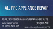 All Pro Appliance Repair
